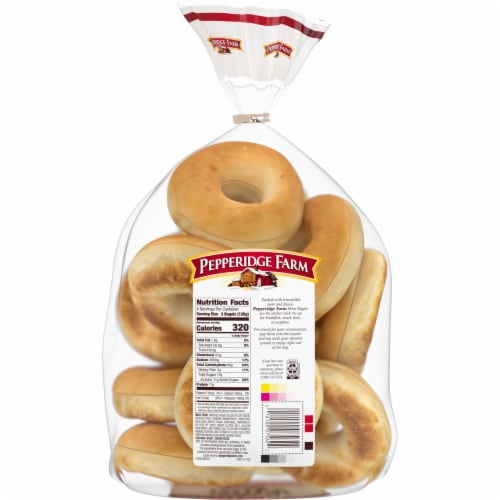 Pepperidge Farm Mini Bagels Plain Perspective: right