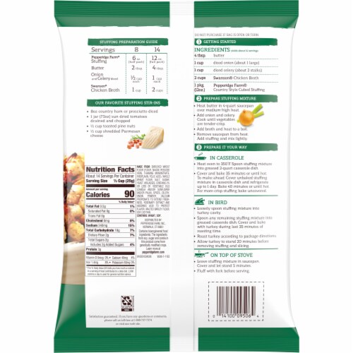 Pepperidge Farm Country Style Cubed Stuffing Perspective: right