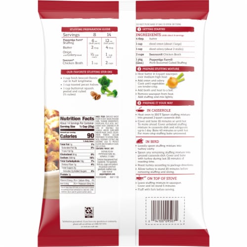 Pepperidge Farm® Herb Seasoned Cubed Stuffing Perspective: right