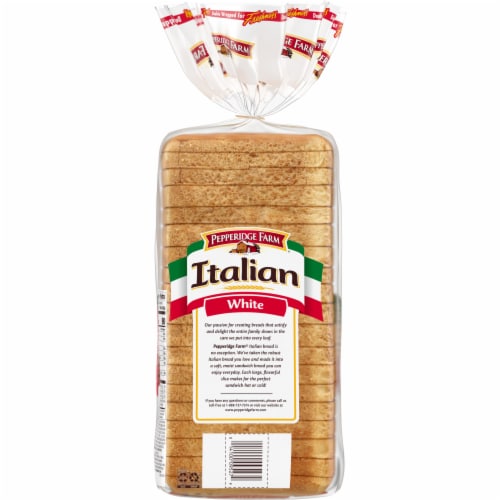 Pepperidge Farm Italian White Seedless Bread Perspective: right