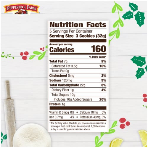 Pepperidge Farm Snowball Citrus Cookies Perspective: right