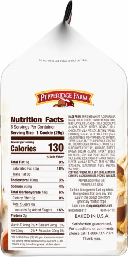 Pepperidge Farm® Lexington® Milk Chocolate Toffee Almond Cookies Perspective: right