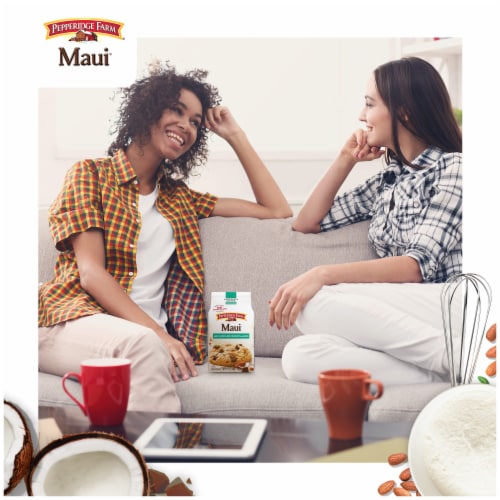 Pepperidge Farm® Maui® Crispy Milk Chocolate Coconut Almond Cookies Perspective: right