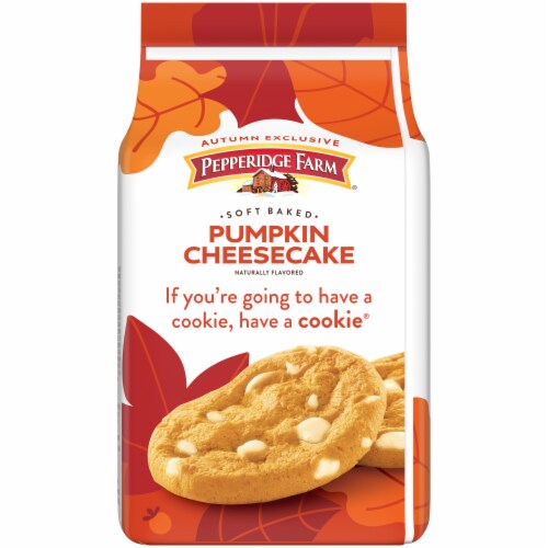 Pepperidge Farm Soft Baked Pumpkin Cheesecake Flavored Cookies Perspective: right