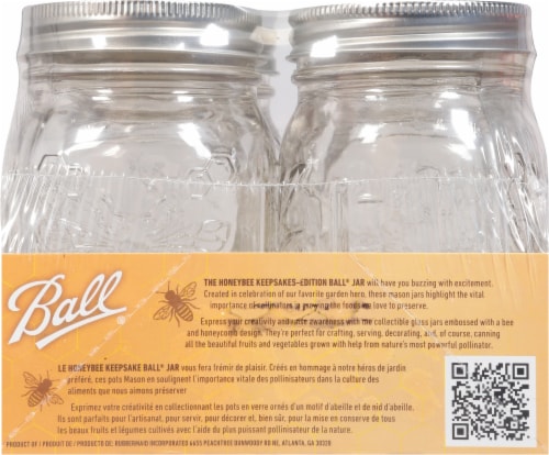 Ball® Honeybee Regular Mouth Jars Perspective: right