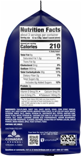 Birds Eye® Frozen Cauliflower Wings Vegetables Sweet Chili Flavor Perspective: right