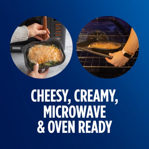 Birds Eye Broccoli & Cauliflower Au Gratin Bake Frozen Side Perspective: right
