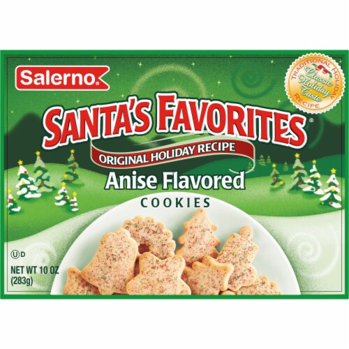Salerno Santa'S Favorites Holiday Original Recipe Anise Cookies Perspective: right