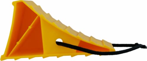 Camco Wheel Chock With Rope - Yellow Perspective: right