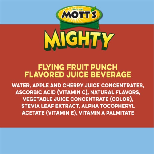 Mott's Mighty Flying Fruit Punch Juice Drink Perspective: right