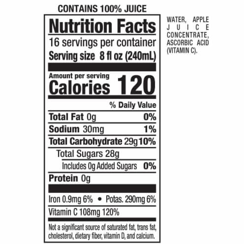 Mott's® Original No Sugar Added 100% Apple Juice Perspective: right