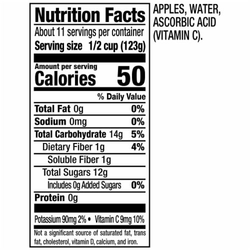 Mott's® No Sugar Added Applesauce Jar Perspective: right