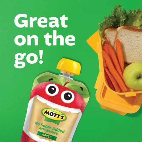 Mott's® No Sugar Added Applesauce Pouches Perspective: right