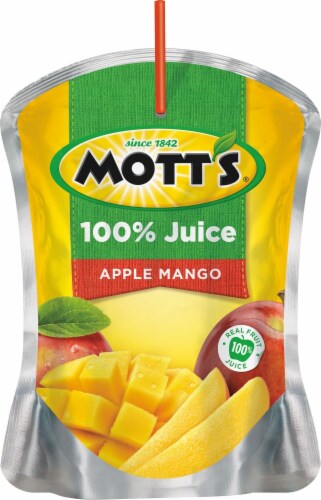 Mott's 100% Apple Mango Juice Pouches Perspective: right