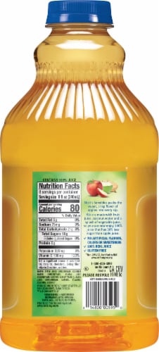 Mott's Sensibles Less Sugar Apple Juice Perspective: right
