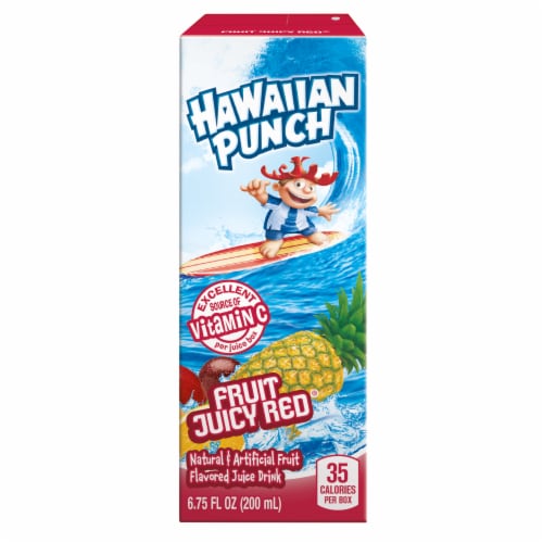 Hawaiian Punch Fruit Juicy Red Juice Drink Boxes Perspective: right