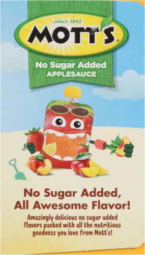 Mott's® No Sugar Added Applesauce Variety Pack Perspective: right