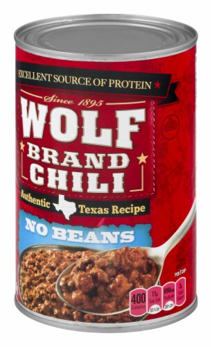Wolf Brand No Beans Chili Perspective: right