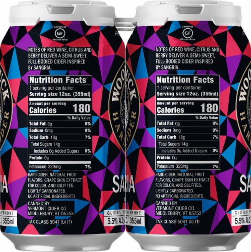Woodchuck® Sangria Hard Cider Beer Perspective: right