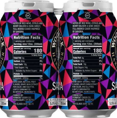 Woodchuck® Sangria Hard Cider Beer Perspective: right