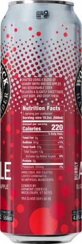 Woodchuck Bubbly Apple Hard Cider Perspective: right