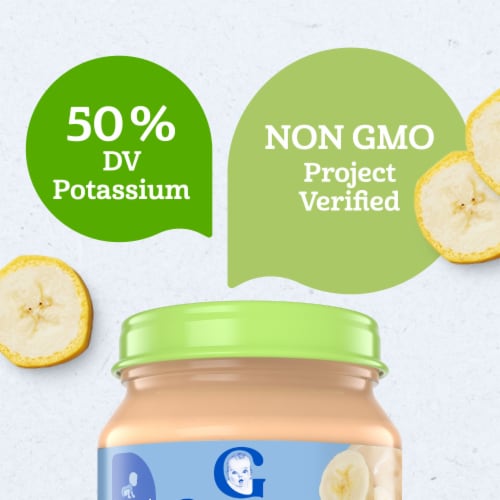 Gerber® Organic 1st Foods Banana Stage 1 Baby Food Perspective: right