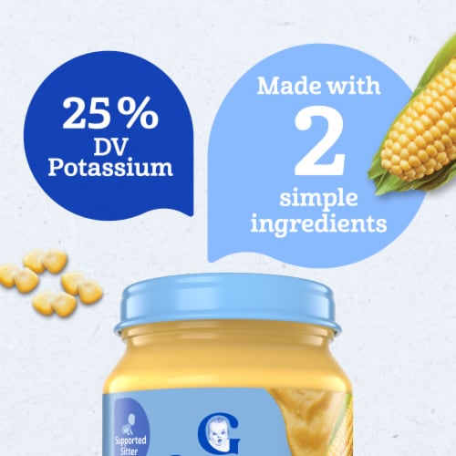 Gerber 1st Foods Natural for Baby Baby Food Corn Perspective: right