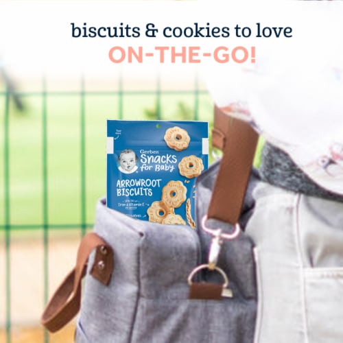 Gerber® Crawlers Arrowroot Biscuits Snacks for Baby Perspective: right