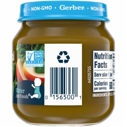 Gerber® Natural 2nd Foods Apple Spinach & Kale Baby Food Perspective: right