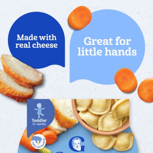 Gerber Pick-Ups Chicken and Carrot Ravioli in Chicken Broth Toddler Meal Perspective: right