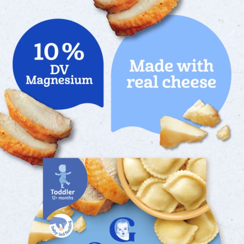 Gerber Toddler Food Italian-Style Cheese & Chicken Ravioli Pick-Ups Perspective: right
