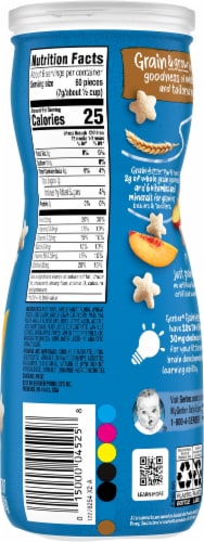 Gerber® Grain and Grow™ Crawler Peach Puffs Snack Cannister Perspective: right