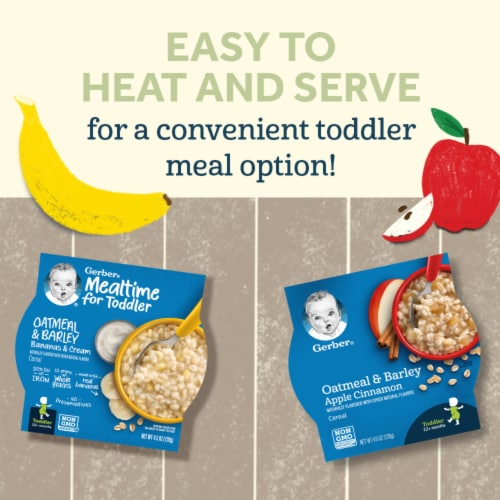 Gerber® Oatmeal & Barley Bananas & Cream Toddler Cereal Perspective: right