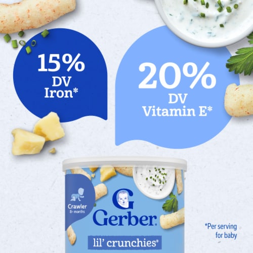 Gerber Crawler Lil’ Crunchies Ranch Baked Corn Snack Perspective: right