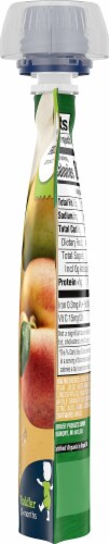 Gerber 2nd Food Organic Pear Peach Oatmeal Pouch Perspective: right