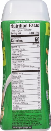 Gerber® Organic Power Blend Chickpea Banana & Chia Oatmeal Cereal Perspective: right