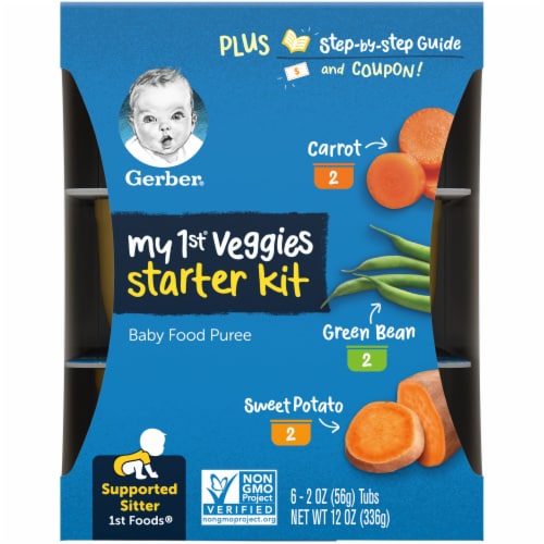 Gerber® 1st FoodsMy 1st Veggies Starter Kit Baby Food Tubs