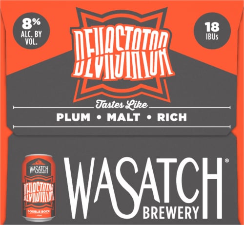 WaSatch Brewery Devastator Double Bock Lager Perspective: right