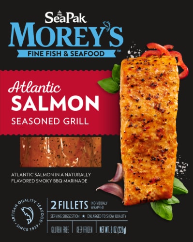 SeaPak Morey's­™ Seasoned Grill Atlantic Salmon Perspective: right