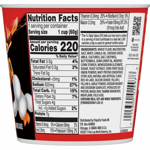 Cheetos® Flamin' Hot Mac'N Cheese Cup Perspective: right