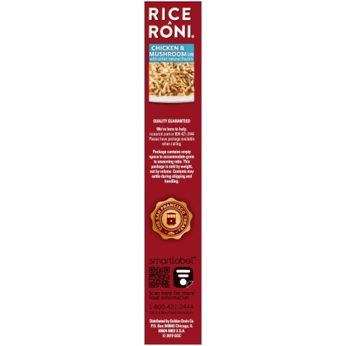 Rice A Roni Chicken & Mushroom Flavor Rice Mix Perspective: right