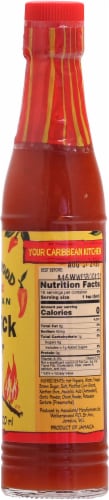 Walkerswood Plenty Hot Jamaican Fire Stick Pepper Sauce Perspective: right