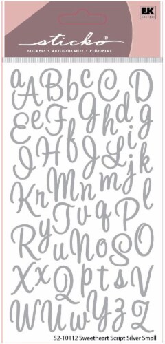 EK Success Sticko Alphabet Sweetheart Script Stickers Perspective: right