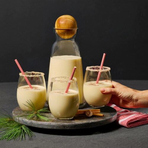 Meadow Gold Regular Eggnog Plastic Bottle Perspective: right