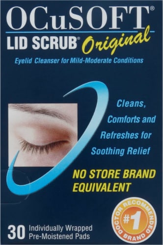 OCuSOFT® Lid Scrub® Original Eyelid Cleanser Premoistened Pads Perspective: right