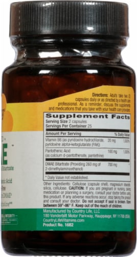 Country Life DMAE 350 mg Vegetarian Capsules Perspective: right