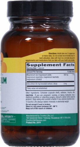 Country Life® Magnesium Capsules 300 mg Perspective: right