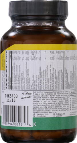 Country Life Daily Total One Iron Free Vegetarian Capsules Perspective: right