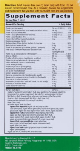 Country Life Core Daily-1 Women's Multivitamins Tablets Perspective: right