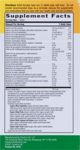 Country Life Core Daily-1 Women's Multivitamins Tablets Perspective: right